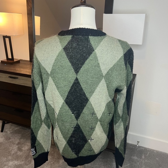 Ksubi Old Dollar Knit Crew Green sweater.  - Picture 3 of 3